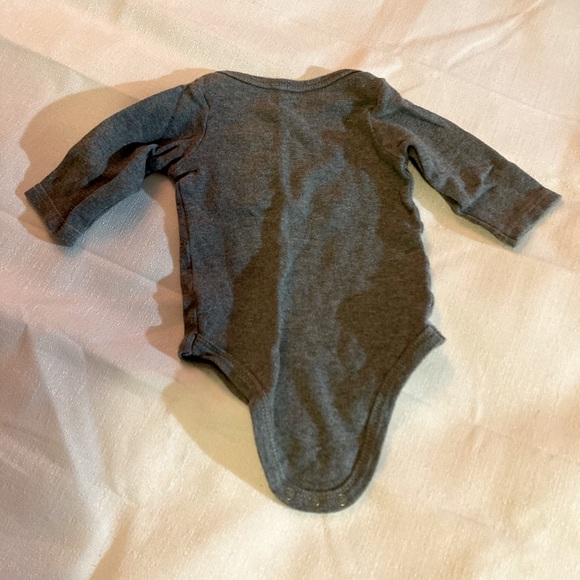 HB Gray Jumpsuit Baby Unisex One Piece Size 0-3mo - Picture 7 of 7